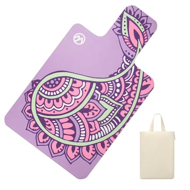 MicaYoung Pilates Reformer Mat Cover Non-slip for Pilates Reformer Workout 1mm (1/25.4") Thick with Carry Pouch, Purple