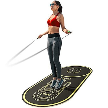 Jump Rope Mat 63"x27" Exercise Fitness Mat, Non-Slip Indoor Outdoor Crossrope Mat, 6mm Thick High-Density Workout Jump Rope Pad for Home Gym Flooring Concrete Jumping Rope Mat