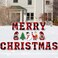 19 Pieces Merry Christmas Yard Signs with Stakes, Red and Black Buffalo Plaid Christmas Lawn Signs Merry Christmas Letters with Santa Xmas Tree Snowman Gnome for Outdoor Holiday Decorations