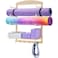 Beeveer Gym Storage Rack Wood Yoga Mat Holder Wall Mount Yoga Mat Organizer Gym Shelf with Hooks Yoga Mat Wall Holder for Home Gym Workout Exercise Equipment