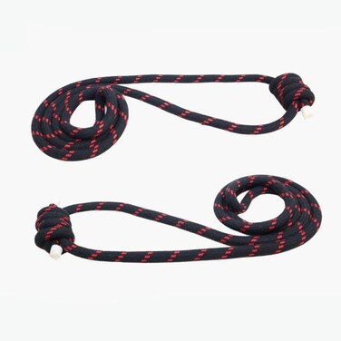 Yogikuti Yoga Wall Ropes Pair &ndash; Long Black Cotton Ropes for Restorative &amp; Anti-Gravity Poses   Durable &amp; Comfortable Yoga Accessories