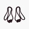 Iyengar Yoga Wall Rope Pair (Black, Small), Premium Cotton Ropes for Restorative &amp; Anti-Gravity Poses, Durable Yoga Accessories Set