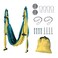 Aerial Yoga Flying Yoga Swing Set Yoga Hammock Sling Inversion Tool Aerial Pilates Silk for Gym Home Fitness (with Ceiling Mount Accessories)