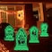4Pcs Halloween Tombstones Yard Signs Glow in The Dark Large Graveyard Decorations Outdoor Large Scary Reflective Front Yard Sign with Stakes for Lawn Garden Halloween Party Decor