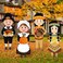 Yuntau 4 Pcs Large Thanksgiving Pilgrim Boy and Girl and Native American Boy and Girl yard sign Decor with Stakes Waterproof Outdoor Garden Pumpkin Turkey Yard Stake Autumn Lawn Decor,14 x 35 Inch