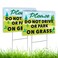 2PC Please Do Not Drive or Park on Grass Signs - 8x12 Double Sided Coroplast No Parking Signs Keep Off Grass Sig with Stake