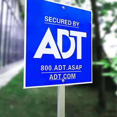 ADT Safety Sign, Heavy Duty 28 Inch 100% Aluminumsecurity signs for yard - weather resistant with metal stakes for all-weather protection