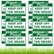 Blulu 12 Pcs Keep Off Grass Sign with 12 Metal Stakes 8 x 12 Inch Plastic Stay Off Grass Signs for Yard Lawn No Parking Walk Double Sided Keep Off Grass Yard Sign, Green