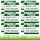 Blulu 12 Pcs Keep Off Grass Sign with 12 Metal Stakes 8 x 12 Inch Plastic Stay Off Grass Signs for Yard Lawn No Parking Walk Double Sided Keep Off Grass Yard Sign, Green