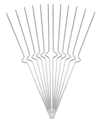12 PCS Metal Stake for Yard Signs, 13'' Alternative to H Frame Stakes, Reusable Yard Stakes Sign Holder, Heavy Duty Stainless Steel Wire Stakes for Corrugated Plastic Yard Signs Holder