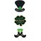 3 Pieces St. Patrick's Day Yard Signs with Stakes, St. Patrick's Day Clover Signs Outdoor Lawn Decorations Irish Leprechaun Horseshoe Shamrock with Happy St Patrick's Day Sign with Stakes