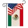 WeBenison America Mexico Garden Flag/America &amp; Mexico Yard House Lawn Sign/National Flag Door Yard Lawn Sign Decor/National Friendship Outdoor Decorations, Double Sided Burlap