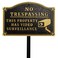 Morgtta No Trespassing - This Property Has Video Surveillance,Home Security Camera Sign with Stakes, Heavy Duty Material, Embossed Letters, 11.5"&times;7.5&rdquo; with 31.5" Post and Upgraded Stainless Screws