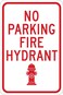 DAOLEG No Parking Fire Hydrant Street Signs Road Yard Warning Decor Notice Sign 8x12 Inch