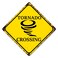 TOMATO FANQIE Funny Metal Warning Tornado Crossing XING Tin Sign Wall D&eacute;cor Man Cave Bar Yard Decoration Signs Outdoor &amp; Indoor Aluminum Metal Tin Sign 12" x12