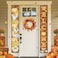 Allenjoy Welcome Fall Porch Decorations Door Hanging Banners Set Thankful Autumn Harvest Season Pumpkin Maple Leaves Rustic Brown Wood Home Wall Outdoor Indoor Polyester 11.8x70.9 Inch Yard Sign 2PCS