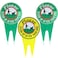 Jetec 3 Pieces Clean up After Your Dog Sign 7.9 x 13.7 Inch No Pooping Dog Signs Pick up After Your Dog Sign for Yard Double Sided Sign Respectful Sign for Yard Outdoor Garden