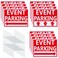 Juexica 12 Pcs Outdoor Event Parking Sign with Arrows and Stakes 12 x 16 Waterproof Parking Signs for Event Double Sided Large Corrugated Plastic Yard Signage for Wedding Directional Guest Parking
