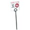 Gemplers WPS Pesticide Warning Sign 5&quot;H x 5&quot;W with 16&quot;L Black Stake, Danger Pesticides Keep Out, Thick-Coated Cardstock, Pack of 25