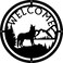Wolf 12.5" Round Welcome Sign for Porch and Front Door - Made in USA