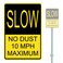 SLOW NO DUST 10 MPH MAX HEAVY DUTY ALUMINUM WARNING SIGN 10" x 15