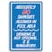 Absolutely No Swimsuits Allowed 12" X 8" Funny Tin Pool Sign Beach Home Poolhouse Deck Tiki Bar Coastal Bedroom Decor