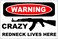 StickerPirate Warning Crazy Redneck Lives Here AK-47 8" x 12" Metal Novelty Sign Aluminum S152