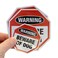 SmartSign Beware of Dog Warning Decal Set   Two 4"x4" &amp; One 2.75"x2.75" Octagon Shape, EG Reflective Adhesive Labels/Stickers, Made in USA