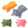 4Pcs Cute Mouse Wrist Rests, FHDUSRYO Ergonomic Wrist Support Pillows, Comfortable Wrist Cushion Rest Mat, Hand Rest Support Mouse Pad for Office, Gaming, Computer, Laptop, Pain Relief