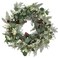 24" Christmas Wreath with Pine Cones White Berries, Winter Eucalyptus Artificial Faux Evergreen Wreath Greenery Decoration for Front Door Window Home Wall Farmhouse Holiday Outdoor Indoor D&eacute;cor