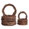 Grapevine Wreath Set, Marrywindix 10 Pieces 2 Sizes Natural Vine Branch Wreath Christmas DIY Rattan Wreath Garland for Christmas Holiday Craft Wedding Decor (4inch &amp; 6inch)