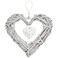 Rattan Hearts Wall Hanging Decoration, Heart Shape Wicker Wreath Ornament for Wedding Party, Home Bedroom Decor