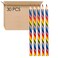 SHIDOW Rainbow Pencils, Rainbow Pencils Blur, Triangular Wooden Rainbow Pencil, Graffiti Pen, Gifts Girl Fancy Practice Supplies Wood Pencil (30PCS)