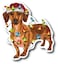Christmas Dog 4 Inch Waterproof Decal Sticker Merry Christmas Xmas Wiener Dachshund Winter Elf Reindeer Santa Saint Nick Snow Wreath Gift CS1511-2PK