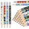 Whaline 60Pcs Autism Awareness Pencil with Erasers Inspirational Short Writing Pencils 4 Styles Wooden Half Pencils for Autistic Pride Day Home School Office Stationery Supplies, 4 in