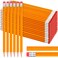 Fumete 400 Pcs Yellow Pencils Bulk Unsharpened Wood Pencils with Erasers 2 HB Pencil Wood Cased for Kids Students Back to School Office Classroom Supplies