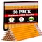 V-Opitos Wood-Cased #2 HB Pencils, 50 Pack Pre-Sharpened Pencils with Top Erasers, Bulk Yellow Pencils for School Teacher Supplies, Writing, Drawing and Sketching