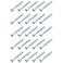 TAODAN 25pcs Furniture Confirmat Screws Carbon Steel Hex Socket Wood Screws M7x50mm for Wood DIY Knock Down