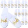 Haysandy 7 Pairs Bridesmaid Slippers Wedding Set I Do Crew Slippers Bride Slippers for Wedding Day Wedding Party Slippers White Slippers for Bride Bridesmaid Proposal Box Tribe Gifts(Simple)