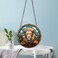 HOTIYOK Fierce Lion Acrylic Window Hangings Wreath Decoration Stained Window &amp; Wall Decor with Chain, Ideal Housewarming Gift, Home Decor for Mom Grandma Wife Teacher Animals Lover