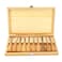 BORDSTRACT 10PCS Wood Carving Chisel Set, Professional Full Size Gouges and Chisels Set with Wooden Storage Case, Woodworking Tools for DIY, Wood Carving Project