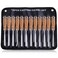 LEONTOOL 12 Pieces Wood Chisel Set Wood Carving Tools Set with Storage Bag for Woodworking, Carbon Steel Chisel with Wood Handle, 7.9" Wood Working Tools and Accessories Wood Carving Chisels Kit