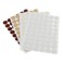 Screw Hole Stickers DGZZI 4 Sheets 21mm Diameter Plastic Self-Adhesive Stickers for Wood Furniture Cabinet Shelve Plate 54pcs in 1 Sheet 4 Colors