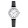 NUOVO Women Watch Black Watch White Watch for Ladies Diamond Watch Arabic Numerals Watch Waterproof Watch Casual Watch Crystal Accented Leather Strap Watch