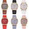 CdyBox Women Wholesale 6 Pack Leather Band Watches Frosted Engraved Dial Quartz Wrist Watch for Ladies