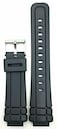 NewLife 16mm Black Rubber Watchband - Comfortable and Durable PVC Material Replacement Watchstrap for Men and Women