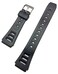 NewLife 19mm Black Rubber Perforated Design Watchband - Comfortable and Durable PVC Material Replacement Wrist Watchstrap for Men and Women