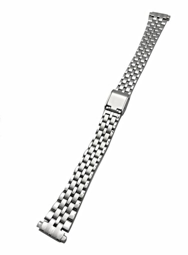 NewLife 12-16mm Metal Stainless Steel Watchband   Women's Silver Tone Bracelet Replacement Watchstrap with Clasp