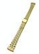 NewLife 12-16mm Metal Stainless Steel Watchband Women's Gold Tone Bracelet Replacement Watchstrap with Clasp