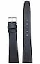 12mm Black Genuine Leather Watchband   Flat, Soft, No Padding Replacement Wrist Watchstrap that brings New Life to Any Watch (Womens Standard Length)